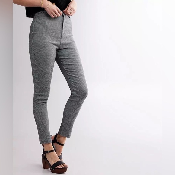 Shinestar Women’s Houndstooth Plaid High Rise Dress Pants‎ XL NWT - Picture 1 of 10